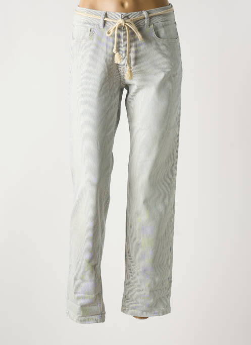 Pantalon droit bleu PARA MI pour femme