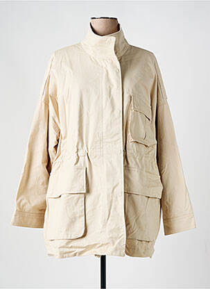 Parka manches longues sans capuche beige WIYA femme