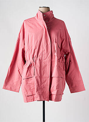 Parka manches longues sans capuche rose WIYA femme