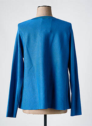 Gilet manches longues col rond bleu COMPAÑIA FANTASTICA femme