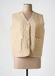 Gilet sans manche poches beige SEASON femme