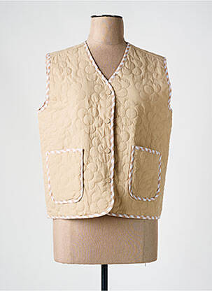 Gilet sans manche poches beige SEASON femme