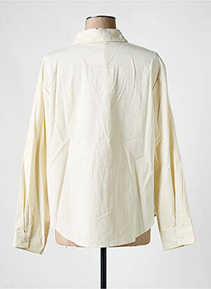 Chemisier coupe cintrée manches longues beige EMILIE.K femme