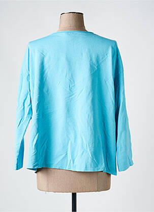 T-shirt manches 3/4 manches 3/4 bleu PIMENT ROUGE femme