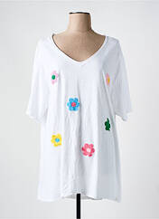 T-shirt blanc PIMENT ROUGE pour femme seconde vue