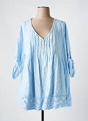 Tunique manches longues bleu PIMENT ROUGE pour femme seconde vue