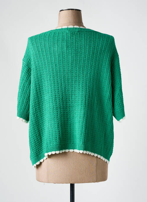 Gilet manches courtes vert COMPAÑIA FANTASTICA pour femme