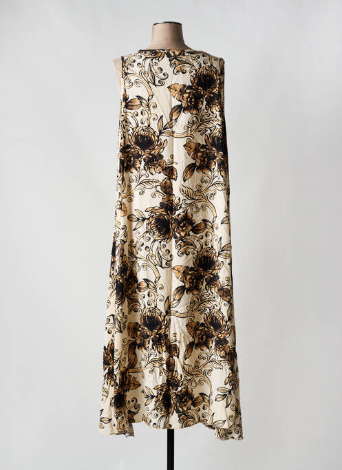 Robe longue beige PIMENT ROUGE pour femme