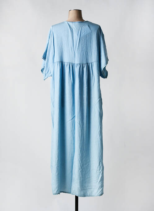 Robe longue bleu PIMENT ROUGE pour femme