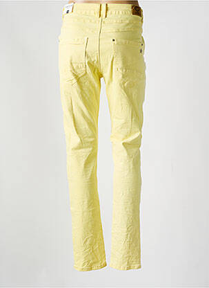 Jeans coupe slim stretch taille normale jaune KAROSTAR femme