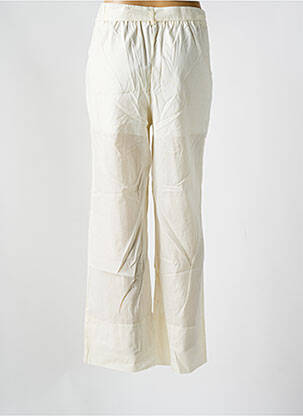 Pantalon droit tissage popeline taille normale blanc INTUITION femme