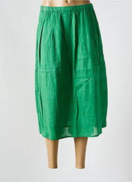 Jupe mi-longue coupe droite vert COMPAÑIA FANTASTICA femme