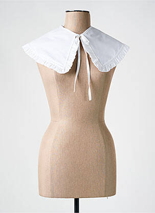 Col / Tour de cou blanc INTUITION pour femme