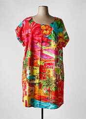 Robe mi-longue rouge ORIENTIQUE NATURALLY pour femme seconde vue