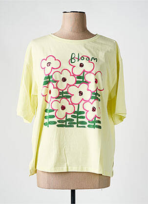 T-shirt jaune ATTRAIT pour femme