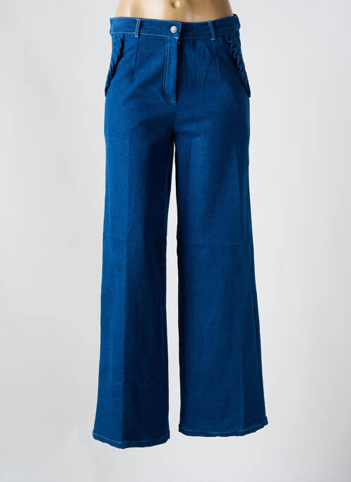 Jeans coupe droite bleu COMPAÑIA FANTASTICA pour femme