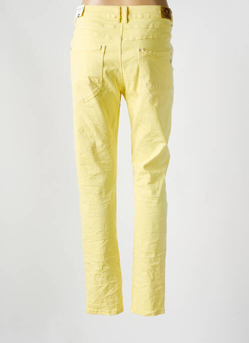 Jeans coupe slim jaune KAROSTAR pour femme