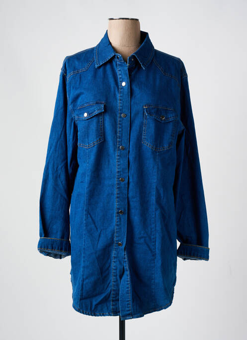 Robe mi-longue bleu B.S JEANS pour femme