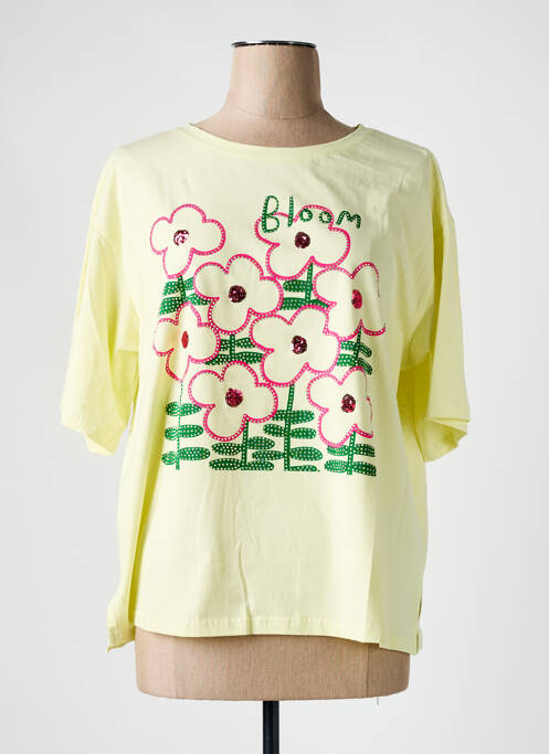 T-shirt jaune ATTRAIT pour femme