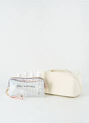 Trousse de toilette beige JOLI VOYAGE pour femme seconde vue