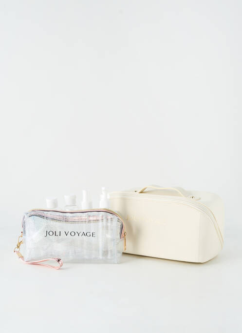 Trousse de toilette beige JOLI VOYAGE pour femme