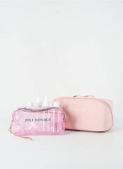 Trousse de toilette rose JOLI VOYAGE pour femme seconde vue