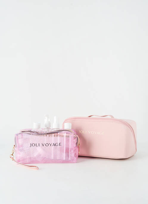 Trousse de toilette rose JOLI VOYAGE pour femme