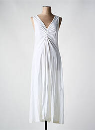 Robe longue sans manche sans manche blanc VICTOR B femme
