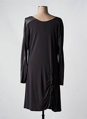 Robe mi-longue manches longues manches longues gris LAUREN VIDAL femme