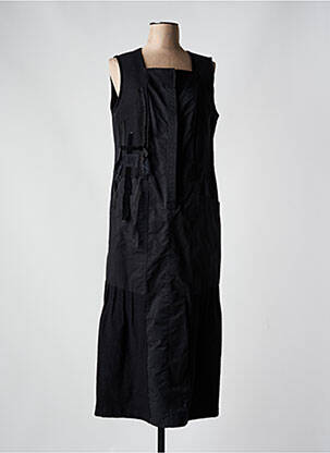 Robe longue sans manche sans manche noir LAUREN VIDAL femme