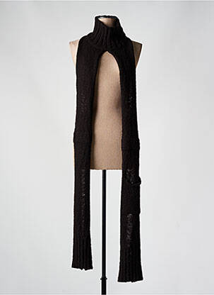Col / tour de cou maille tricot noir CREA CONCEPT femme