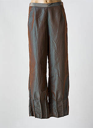 Pantalon droit taille normale taille normale marron LAUREN VIDAL femme