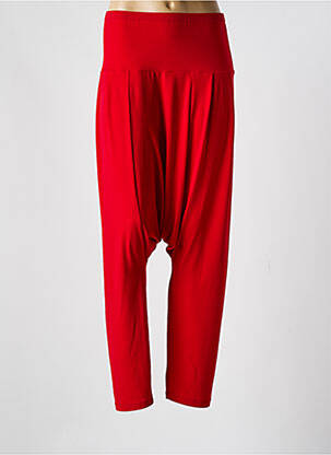 Sarouel stretch taille normale rouge KOKOMARINA femme