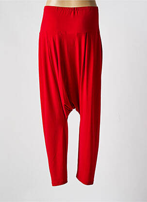 Sarouel stretch taille normale rouge KOKOMARINA femme