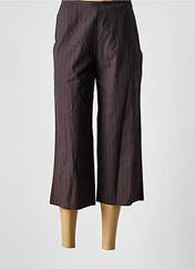 Pantacourt marron POISSONS BLANCS pour femme seconde vue