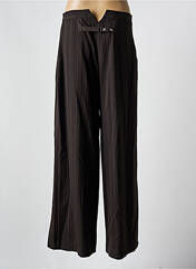 Pantalon large marron SARAH PACINI pour femme seconde vue