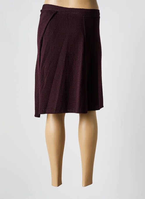 Jupe mi-longue marron SARAH PACINI pour femme