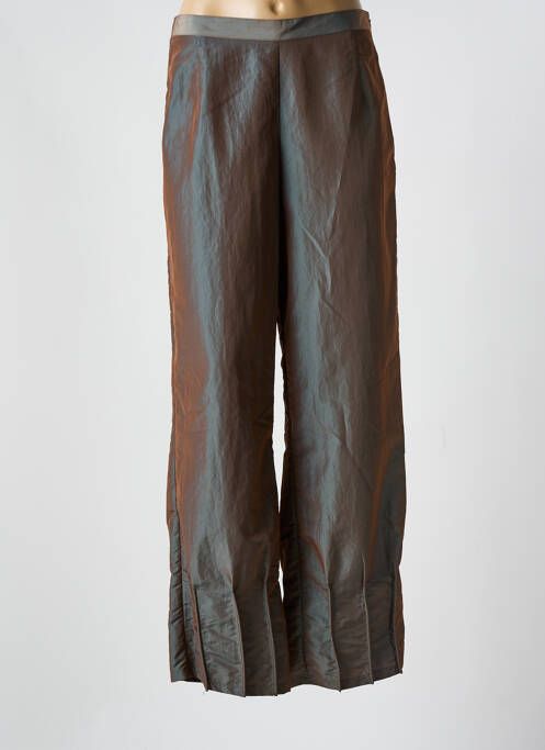 Pantalon droit marron LAUREN VIDAL pour femme