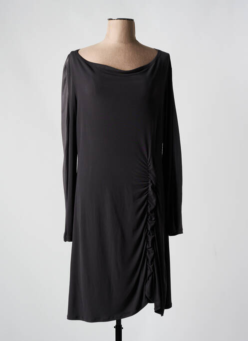 Robe mi-longue gris LAUREN VIDAL pour femme