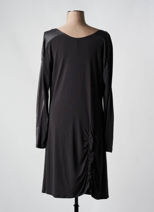 Robe mi-longue gris LAUREN VIDAL pour femme