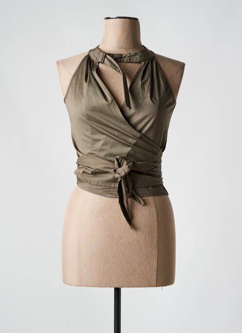 Top vert SARAH PACINI pour femme