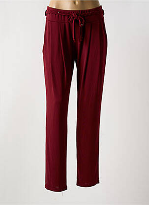Pantalon slim taille élastique taille normale rouge MA PETITE FIANCEE femme