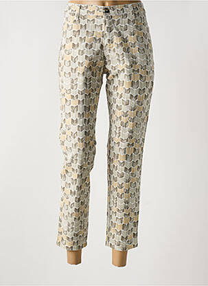 Pantalon 7/8 stretch taille normale gris WALTRON femme
