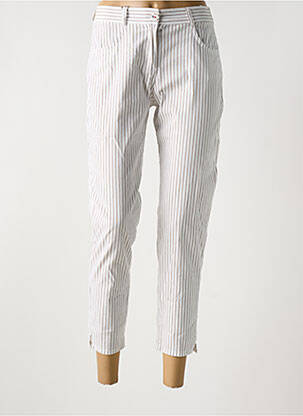 Pantalon 7/8 stretch taille normale beige EAST DRIVE femme