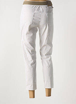 Pantalon 7/8 stretch taille normale beige EAST DRIVE femme