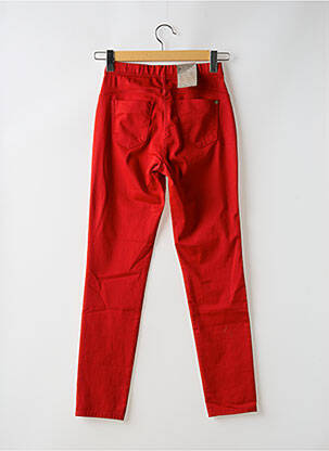Jegging tissage popeline taille normale rouge EAST DRIVE femme