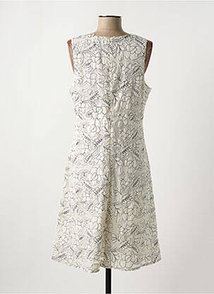 Robe mi-longue sans manche sans manche beige SURKANA femme
