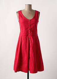 Robe mi-longue sans manche sans manche rouge PRINCESSE NOMADE femme