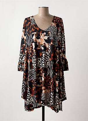 Robe courte manches 3/4 manches 3/4 noir JORGIE PARIS femme