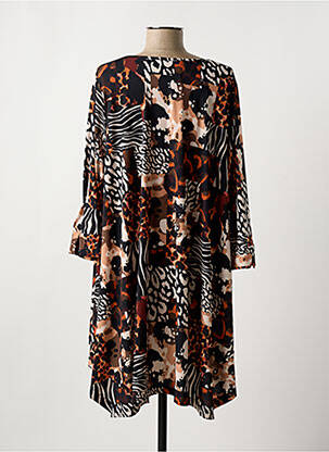 Robe courte manches 3/4 manches 3/4 noir JORGIE PARIS femme